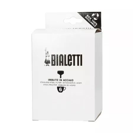 Bialetti inox tölcsér 6 személyes kotyogóshoz (6tz)