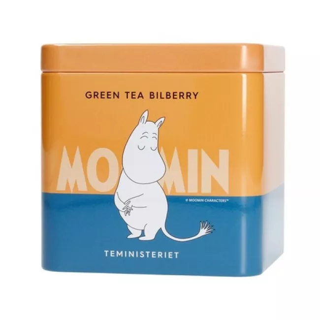 Teministeriet Moomin Zöld Tea Áfonyával szálas tea 100g dobozban