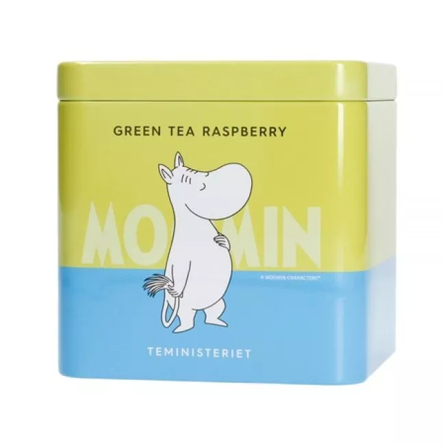 Teministeriet Moomin Zöld Tea Málna szálas tea 100g dobozban