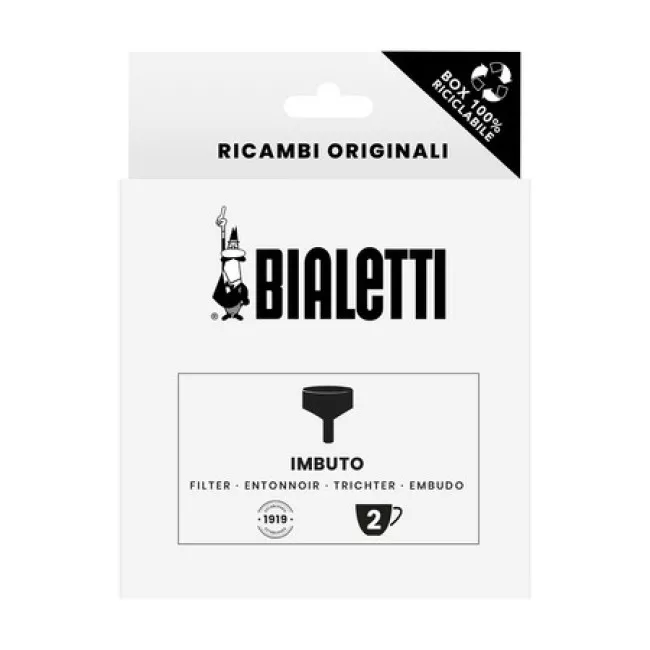 Bialetti pótalkatrész tölcsér indukciós Moka kávéfőzőhöz 2 személyes kiszerelésben