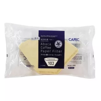 Cafec Abaca Trapéz Papírszűrő 02-es Méret, Barna
