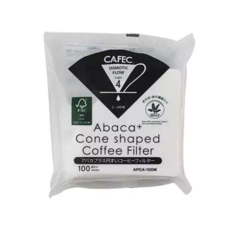 Cafec Abaca Kúpos Papírszűrő 04-es Méret - Osmotic Flow