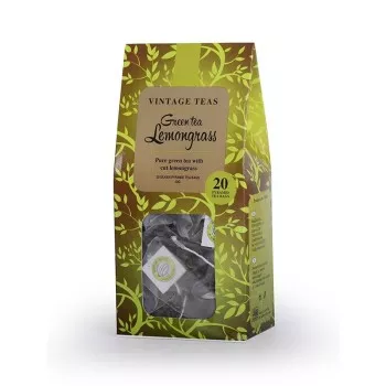 Vintage Teas - Green Tea Lemongrass - 20 piramis - 50g