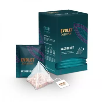 Evolet Selection Raspberry tea - piramis 25 x 2,25g