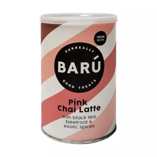 BARÚ Pink Chai Latte 250g instant italpor csomagolása