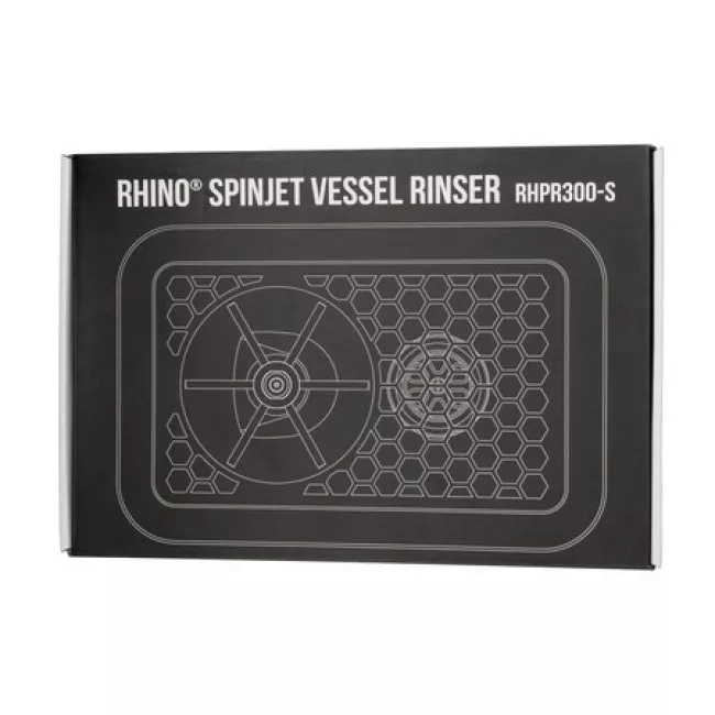 Rhinowares Spinjet Vessel Rinser 300 mm rozsdamentes kancsóöblítő