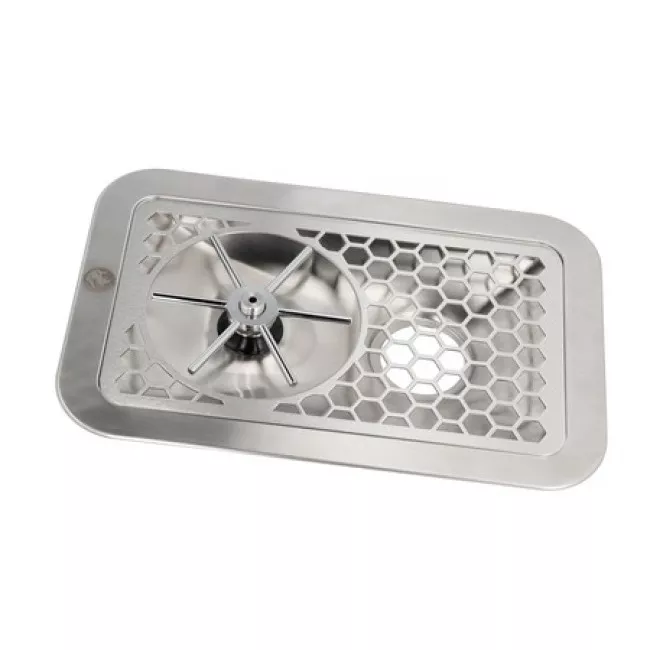 Rhinowares Spinjet Vessel Rinser 300 mm rozsdamentes kancsóöblítő
