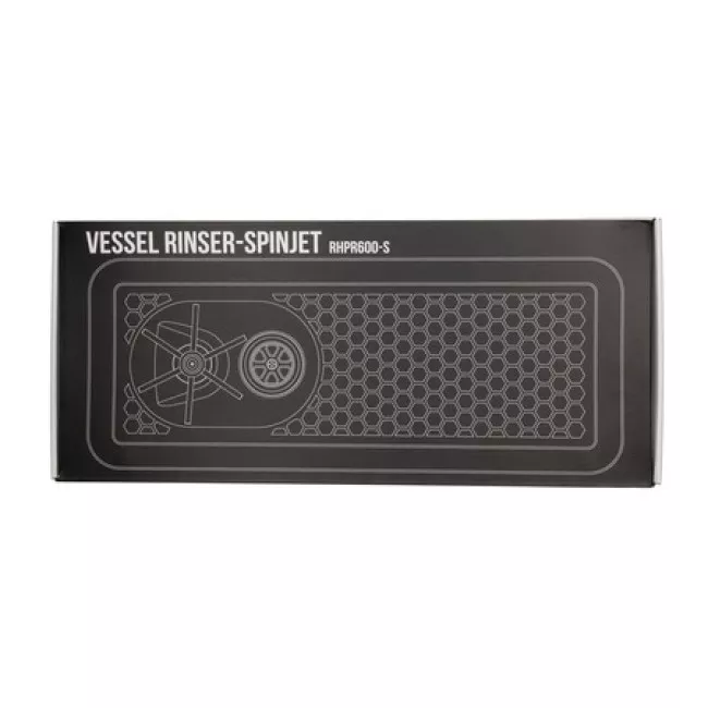 Rhino Coffee Gear Spinjet Vessel Rinser 600 mm rozsdamentes acél edénymosó gép