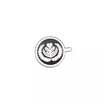Barista kulcstartó - Latte Art Pin