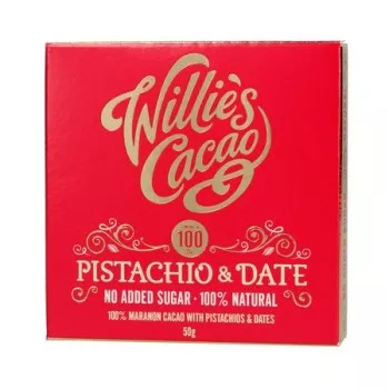 Willie's Cacao - Pistachio and Date 50g