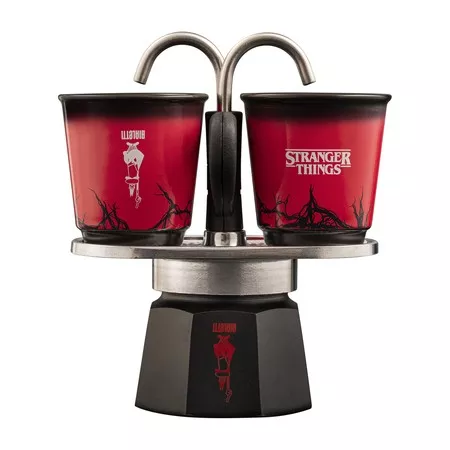 Bialetti - Stranger Things Mini Express 2tz + 2 csésze 90ml - hőérzékeny mintázat