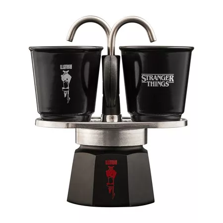 Bialetti - Stranger Things Mini Express 2tz + 2 csésze 90ml - hőérzékeny mintázat