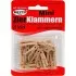 Natúr mini facsipesz - 2,5 cm - 25 db-os szett