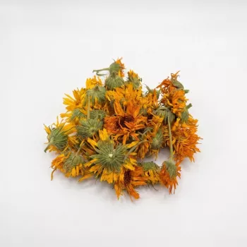 Szárított Körömvirág — Egész Virágfejek, Calendula officinalis, Paleu-i Termesztés (The Botanist Garden by Barshaker)