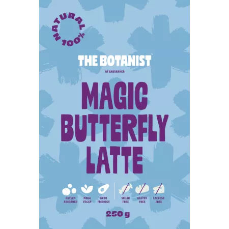 Magic Butterfly Latte – Vegán & Keto – Hozzáadott Cukor Nélkül – The Botanist (250g)