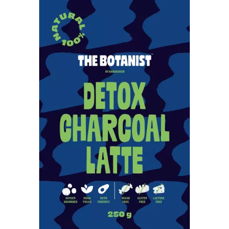 Detox Charcoal Latte – Vegán & Keto – Hozzáadott Cukor Nélkül – The Botanist (250g)