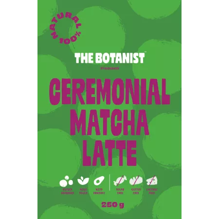 Superfood Matcha Latte – Vegán & Keto – Hozzáadott Cukor Nélkül – The Botanist (250g)