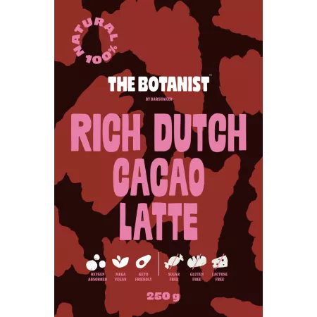 Rich Dutch Cacao Latte – Vegán & Keto – Hozzáadott Cukor Nélkül – The Botanist (250g)