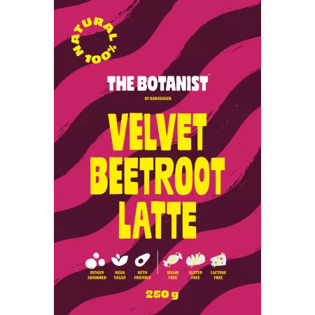 Velvet Beetroot Latte – Vegán és Keto – Hozzáadott Cukor Nélkül – The Botanist (250g)