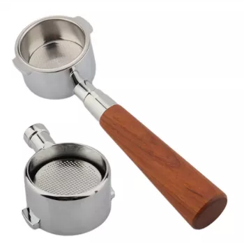 Naked szűrőkar Delonghi kávégéphez, 51mm, Redwood nyéllel - 4071ZR