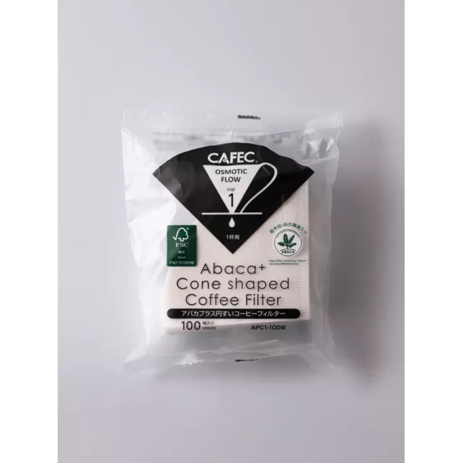 Cafec Abaca kúp alakú papírfilter 01-es méret Osmotic Flow kiszerelésben