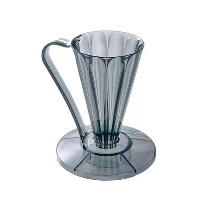 Cafec Flower Dripper Deep 27 Black kávéfőző dripper fekete színben