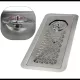 4Decor Prémium pohárőblítő rozsdamentes acélból, 60x24x7.5cm