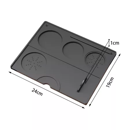Tamper alátét - 240 x 190 mm - Fekete