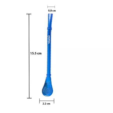 Cebador Bombilla Gringo 15,5 cm - Kék