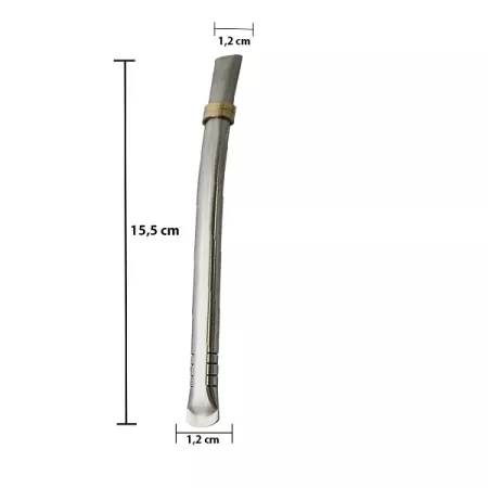 Bombilla Modern INOX - 16cm