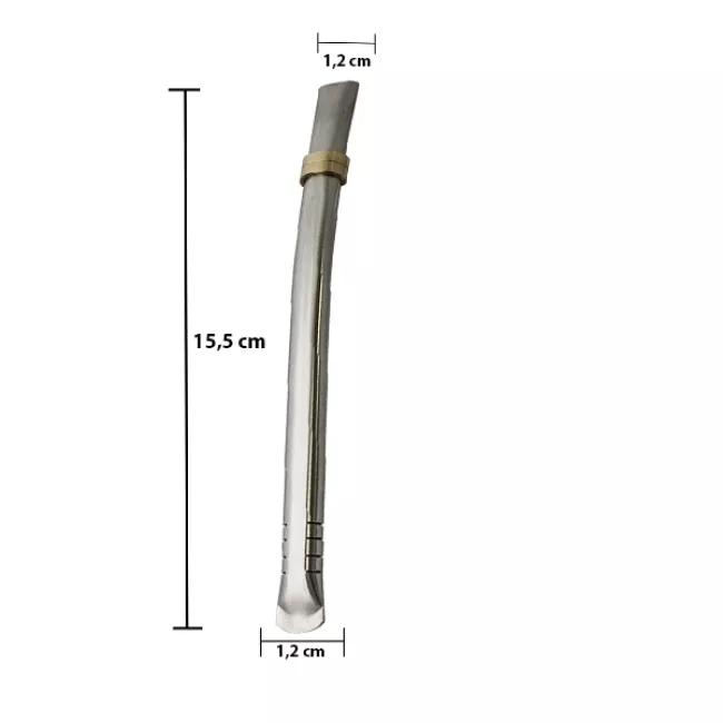 Bombilla Modern INOX rozsdamentes acél szívószál 16cm mérettel
