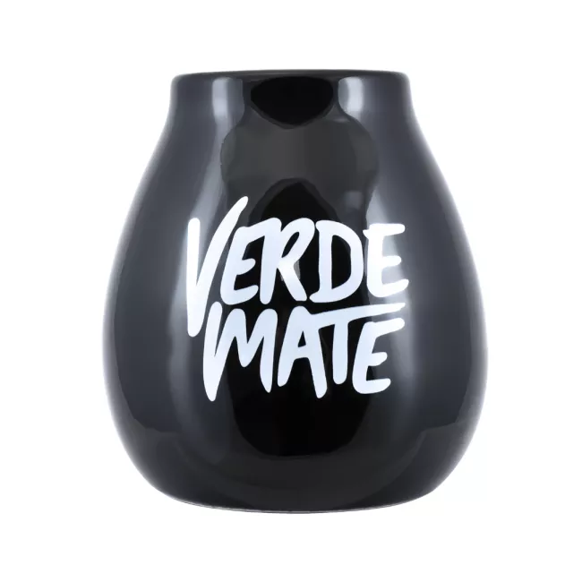 Fekete kerámia mate tök Verde Mate 350ml kiszerelésben