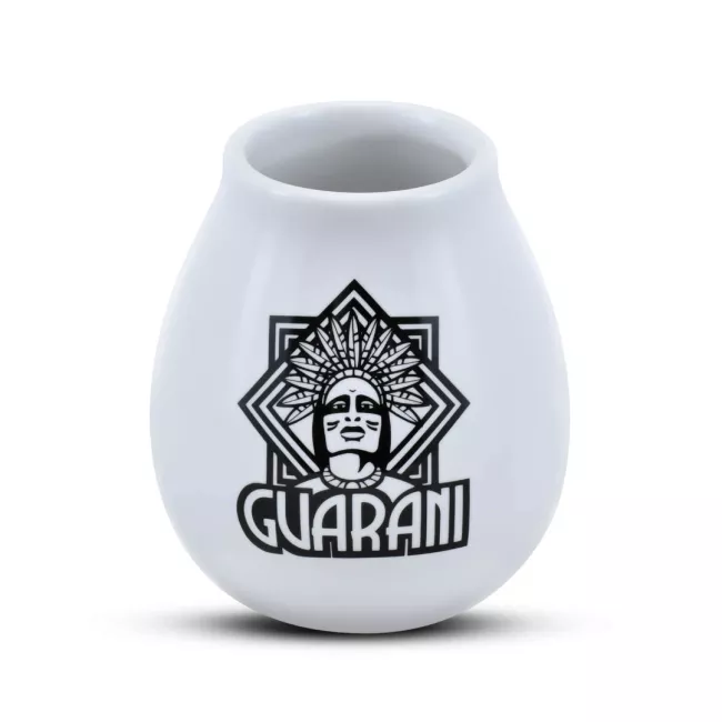 Fehér kerámia mate csésze 350ml Guarani felirattal