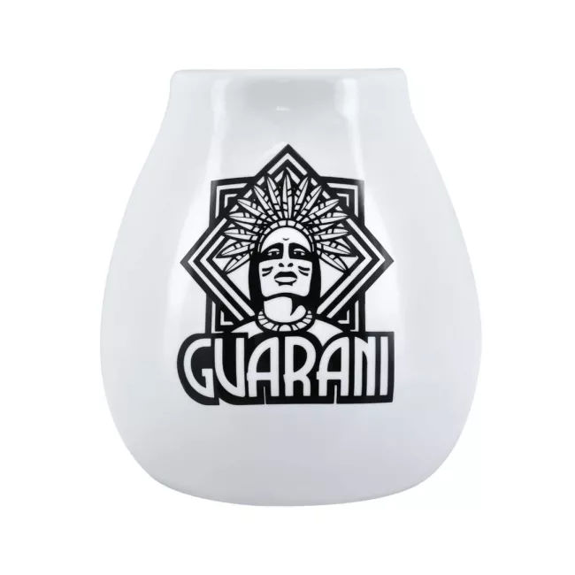 Fehér kerámia mate csésze 350ml Guarani felirattal
