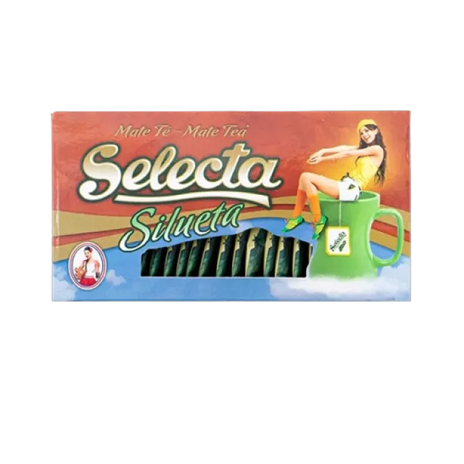Selecta Silueta filteres yerba mate tea csomagolása, 25x3g