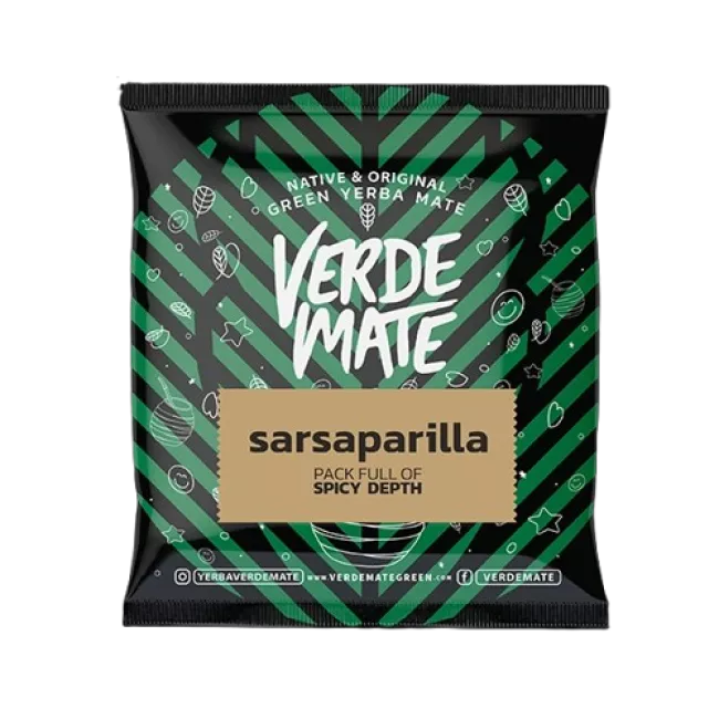 Verde Mate Green Sarsaparilla 50g yerba mate tea csomagolása