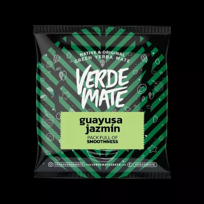 Verde Mate Green Guayusa Jazmín 50g tea csomagolása
