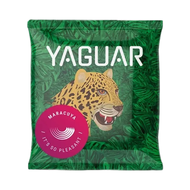 Yaguar Maracuya 50g yerba mate tea csomagolása