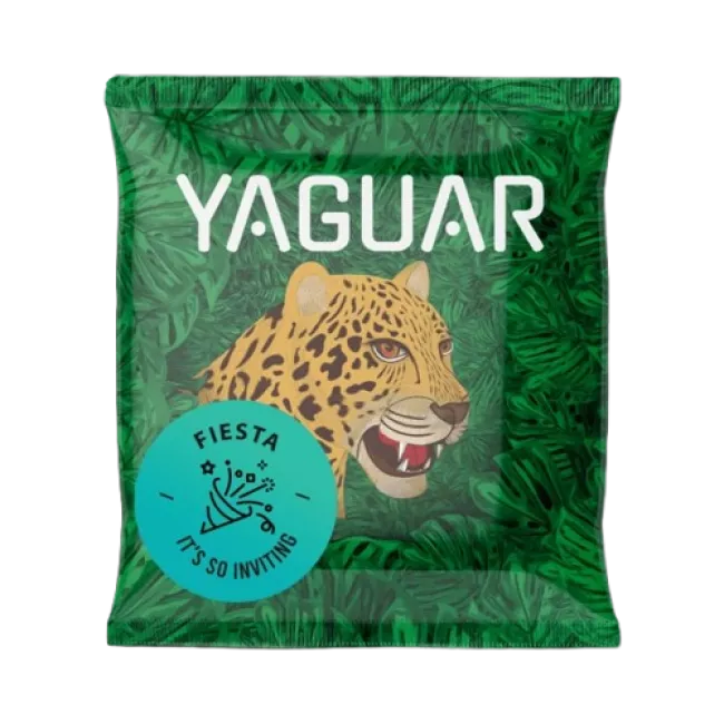 Yaguar Fiesta yerba mate tea 50g-os csomagolása