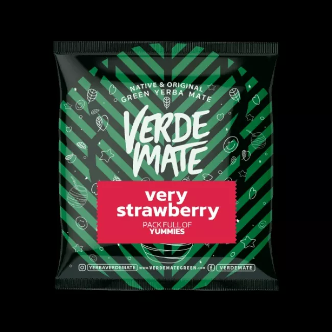 Verde Mate Green Very Strawberry 50g yerba mate tea csomagolása