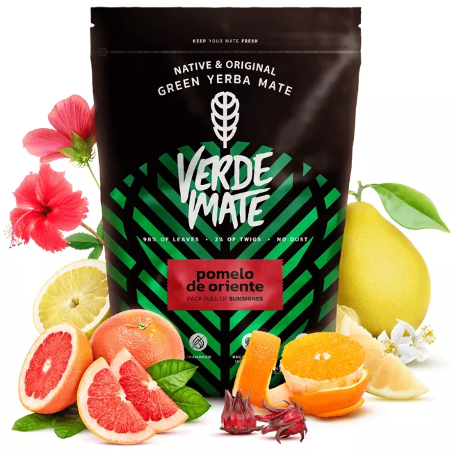 Verde Mate Green Pomelo de Oriente zöld yerba mate tea 0,5kg kiszerelésben
