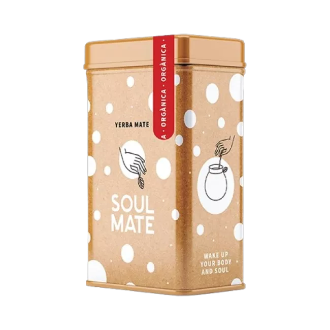 Yerbera fém doboz Soul Mate Organica yerba mate teával, 0.5kg kiszerelésben